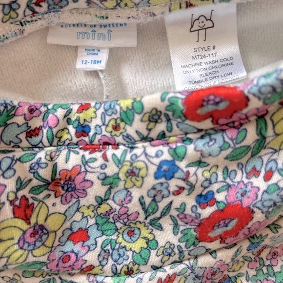 Rockets of Awesome Ditsy Floral Skirted Leggings, 18-24m - Picture 5 of 5